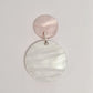14mm PINK MARBLE Acrylic Toppers/Studs