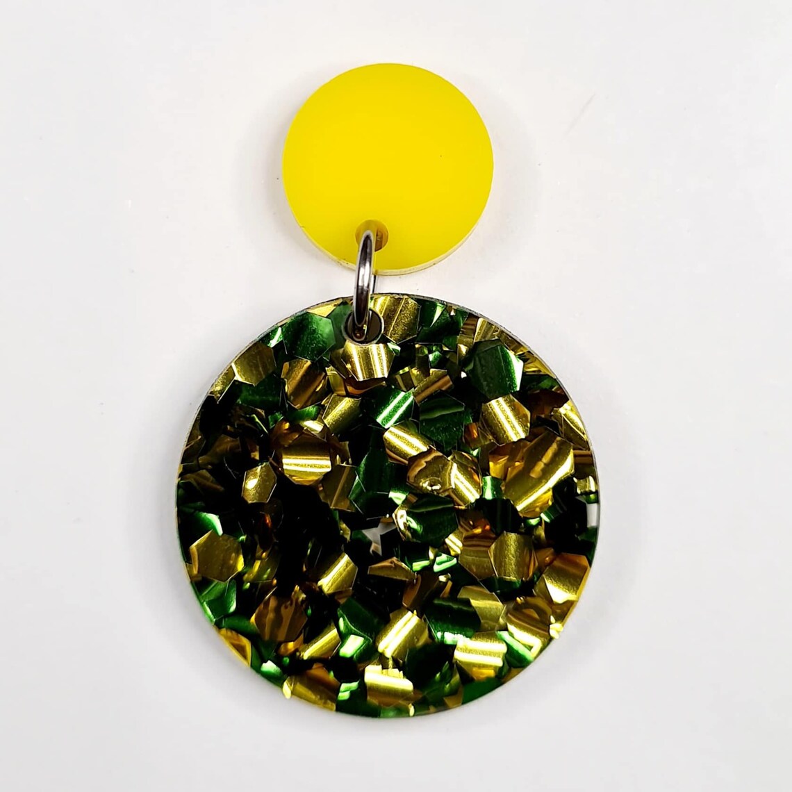 14mm YELLOW Acrylic Toppers/Studs