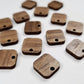 12mm WALNUT VENEER SQUARE Toppers/Studs