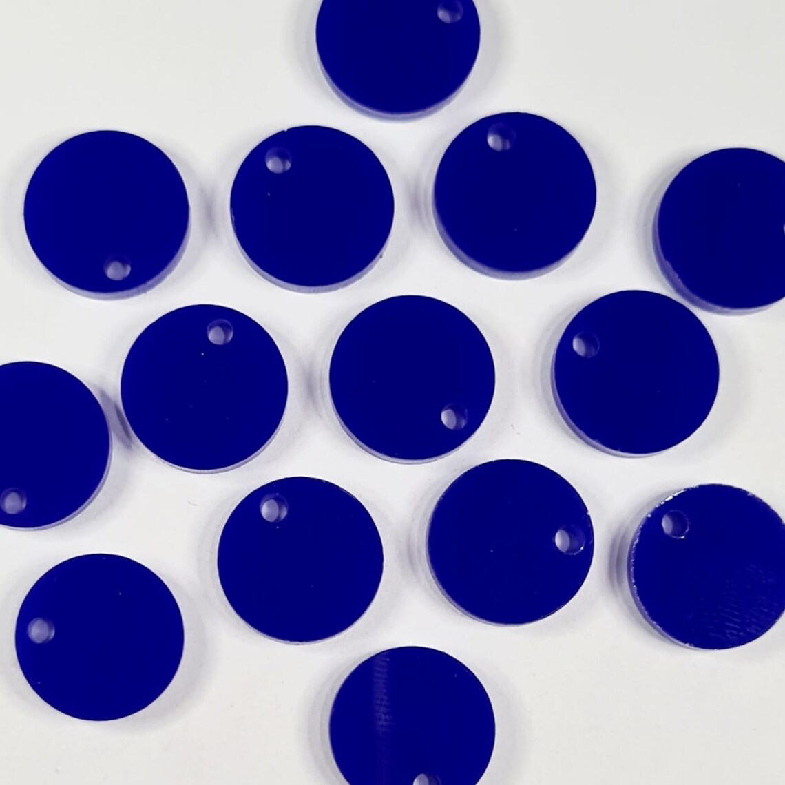 14mm DARK BLUE Acrylic Toppers/Studs