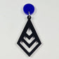 14mm DARK BLUE Acrylic Toppers/Studs