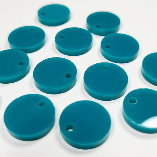 14mm TURQUOISE Acrylic Toppers/Studs