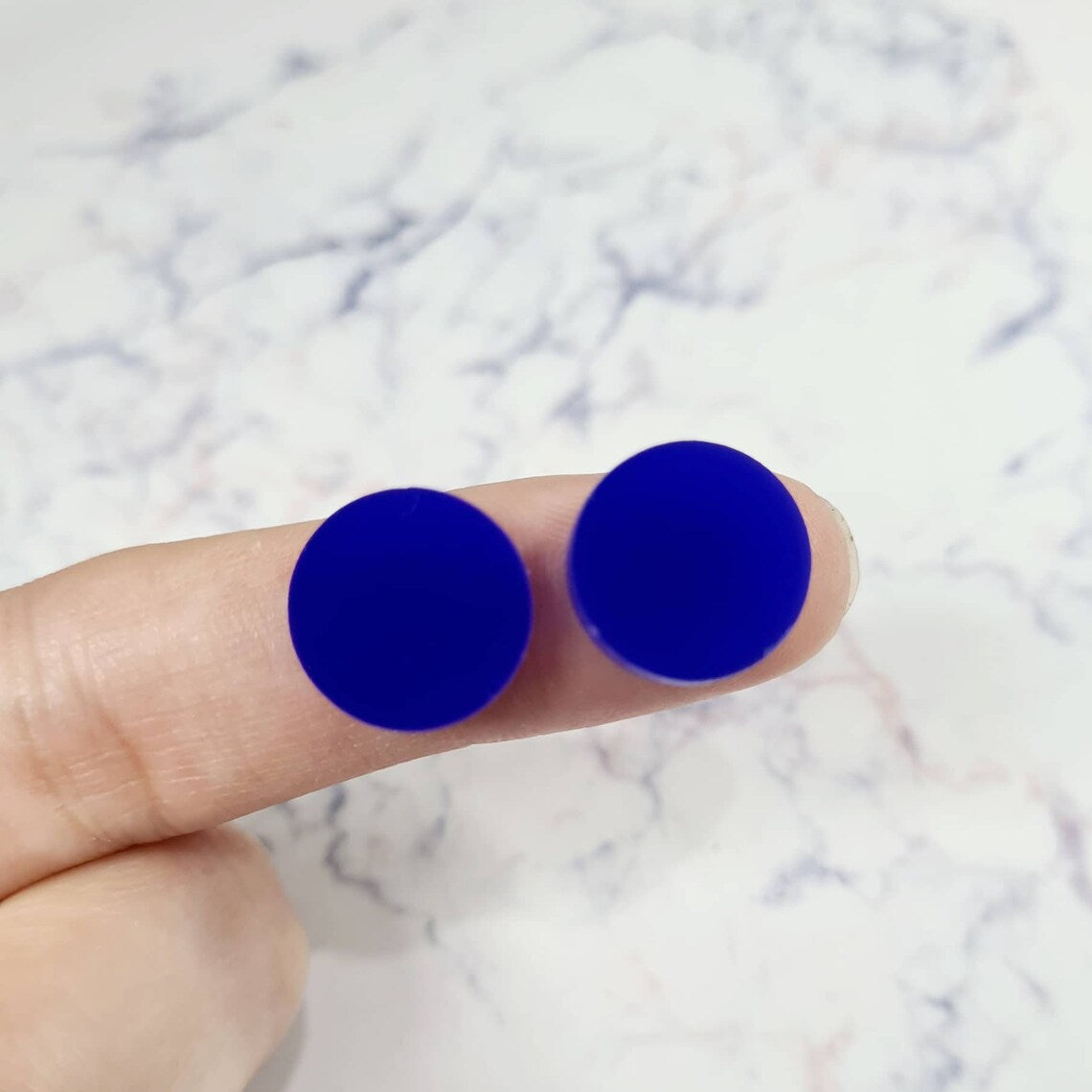 14mm DARK BLUE Acrylic Toppers/Studs