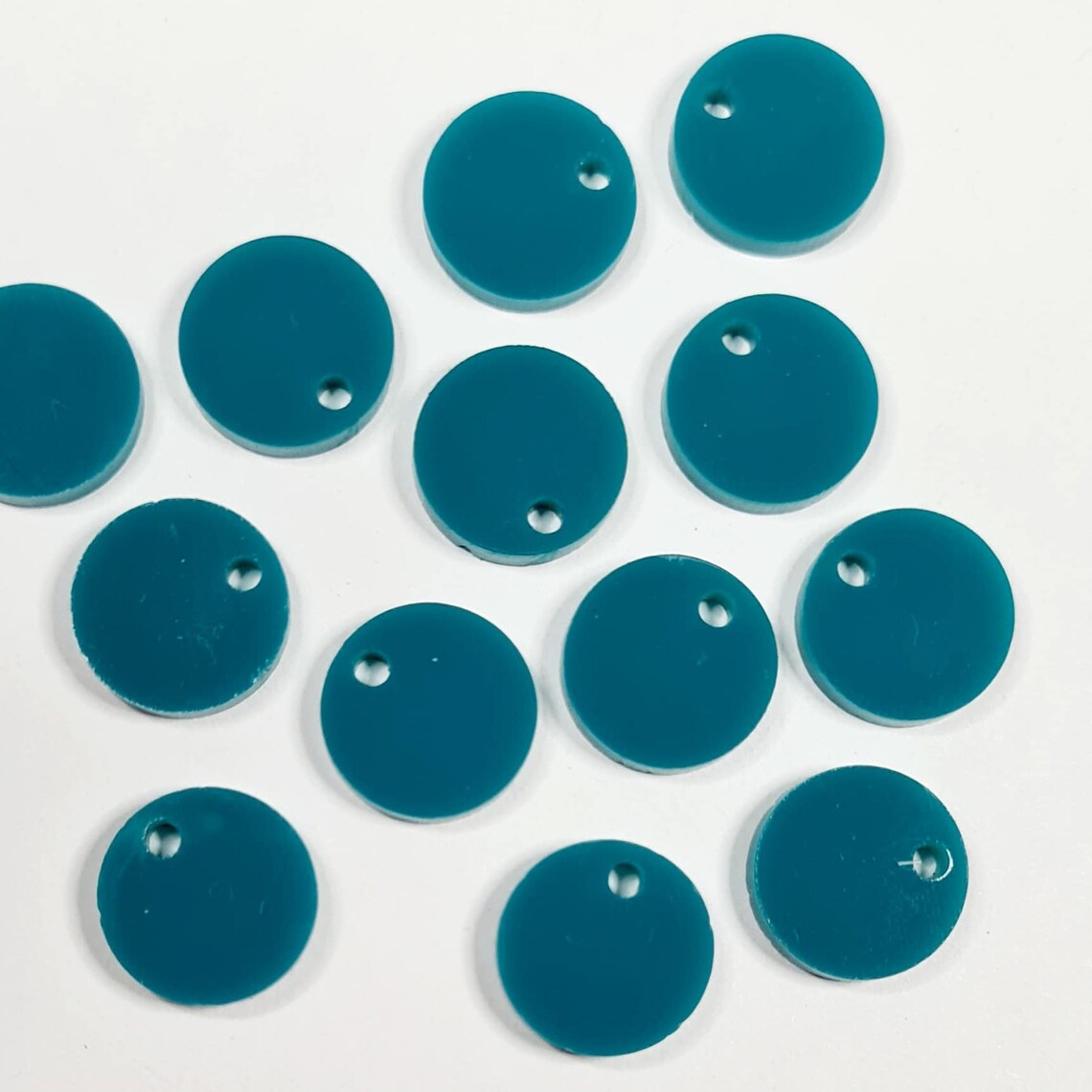 14mm TURQUOISE Acrylic Toppers/Studs