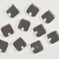 12mm SILVER MIRROR Acrylic SQUARES Toppers/Studs