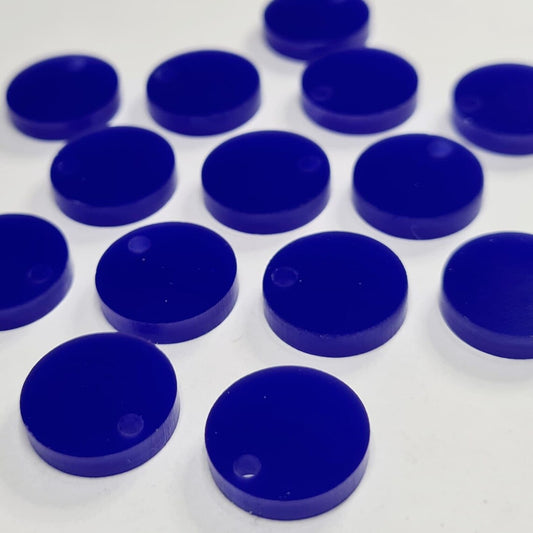 14mm DARK BLUE Acrylic Toppers/Studs