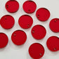14mm RED MIRROR Acrylic Toppers/Studs