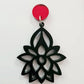 14mm RED MIRROR Acrylic Toppers/Studs