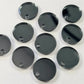 14mm GUN METAL GREY MIRROR Acrylic Toppers/Studs