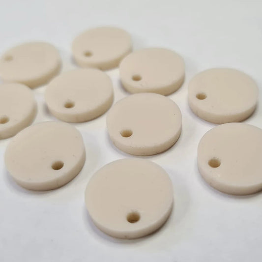 14mm CREAM Acrylic Toppers/Studs