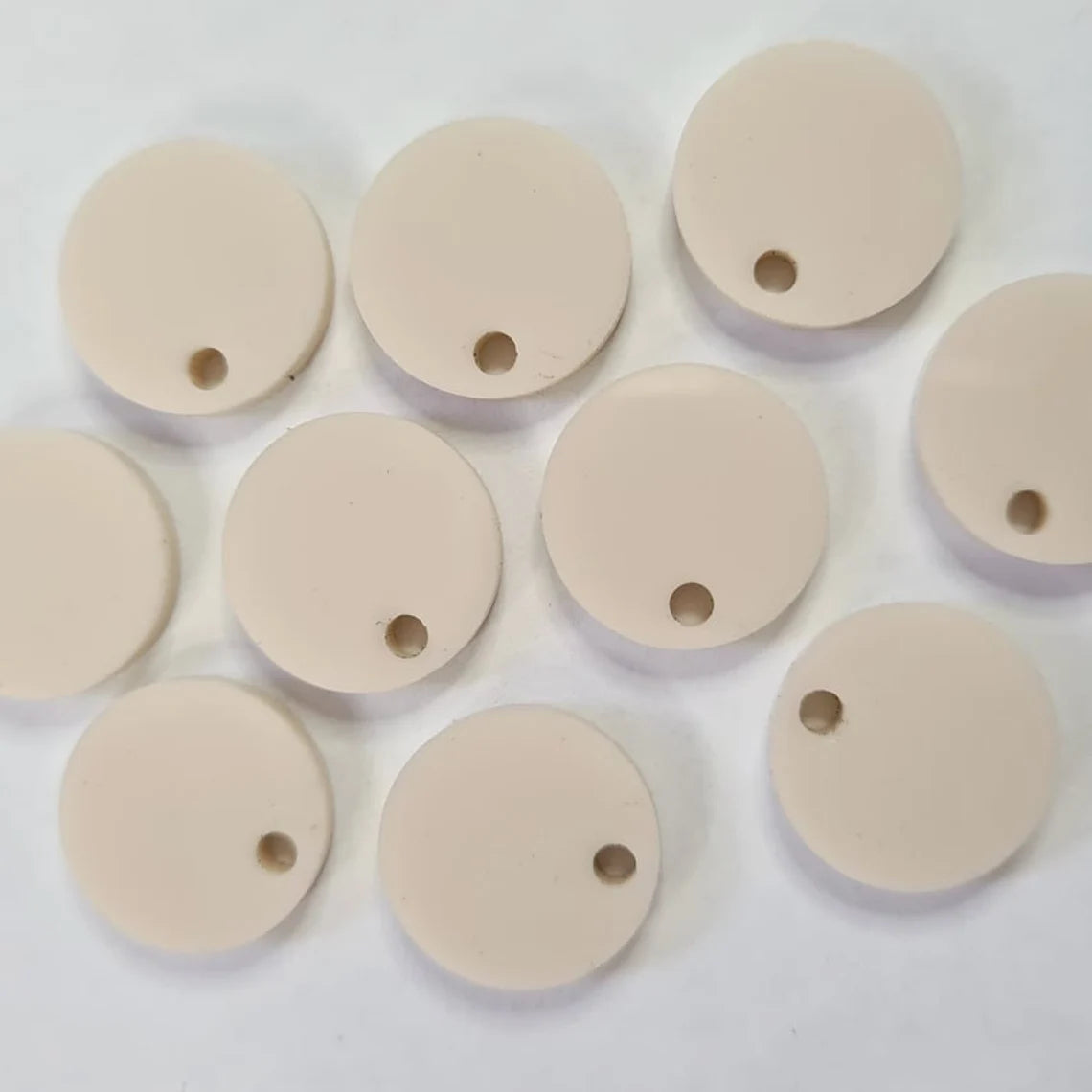 14mm CREAM Acrylic Toppers/Studs