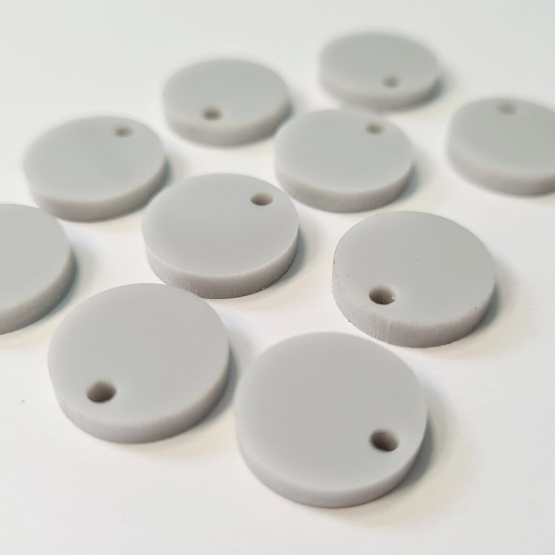 14mm GREY Acrylic Toppers/Studs