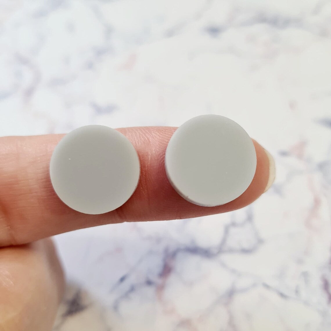 14mm GREY Acrylic Toppers/Studs