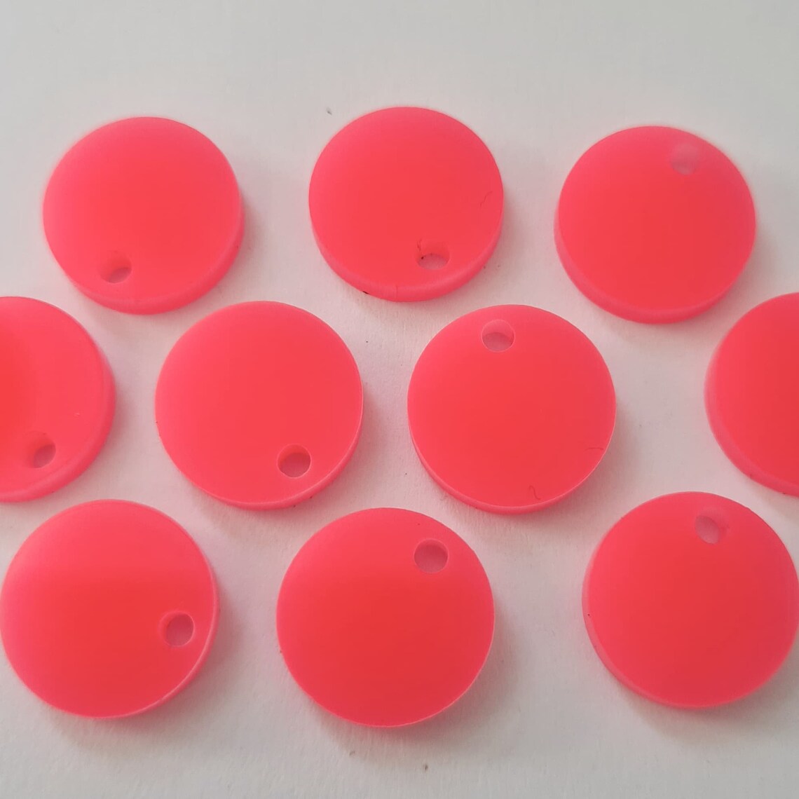 14mm NEON PINK Acrylic Toppers/Studs