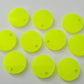14mm NEON YELLOW Acrylic Toppers/Studs