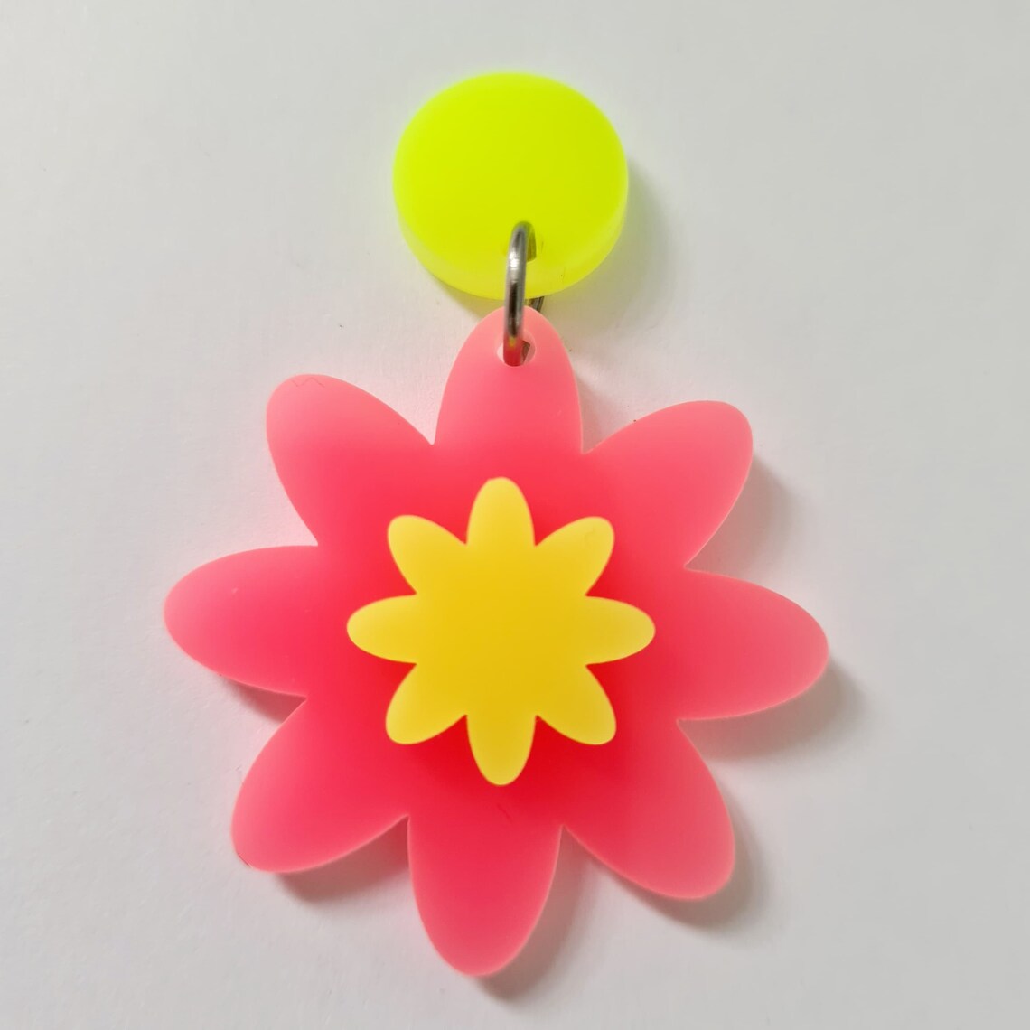 14mm NEON YELLOW Acrylic Toppers/Studs