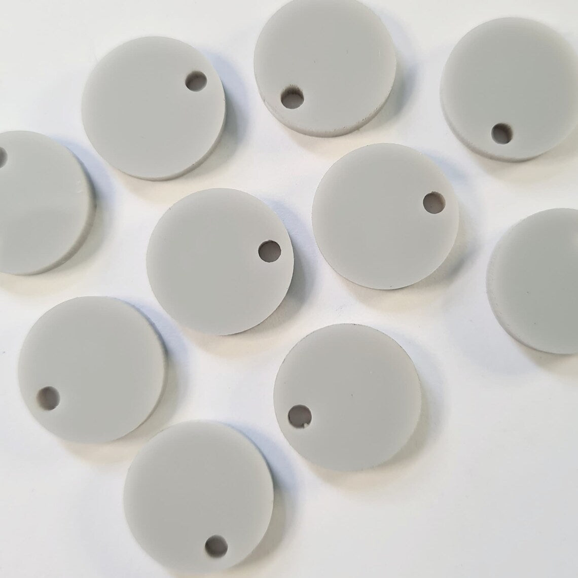 14mm GREY Acrylic Toppers/Studs