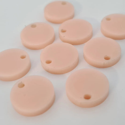 14mm PEACH Acrylic Toppers/Studs
