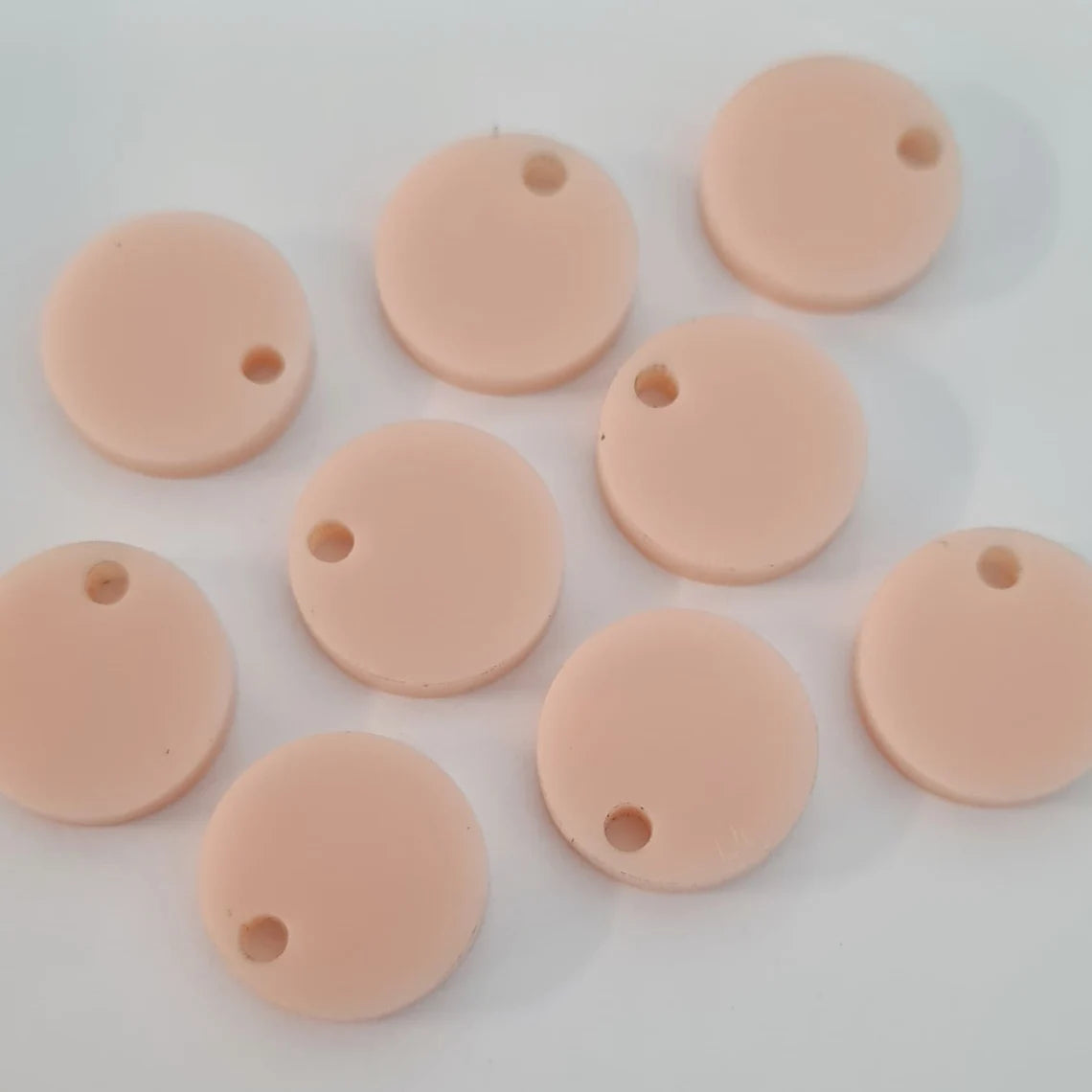 14mm PEACH Acrylic Toppers/Studs