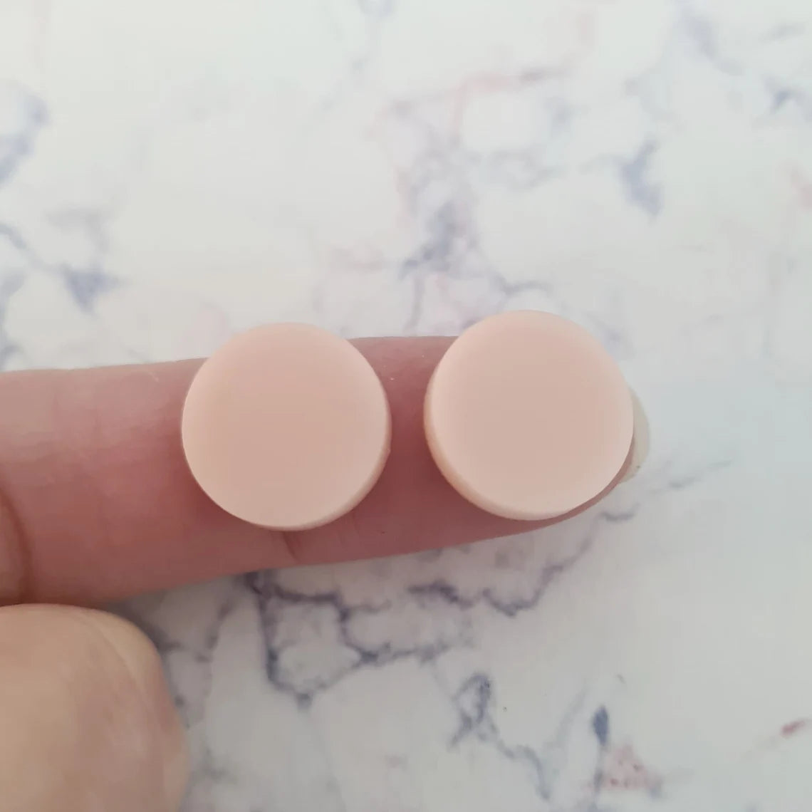 14mm PEACH Acrylic Toppers/Studs