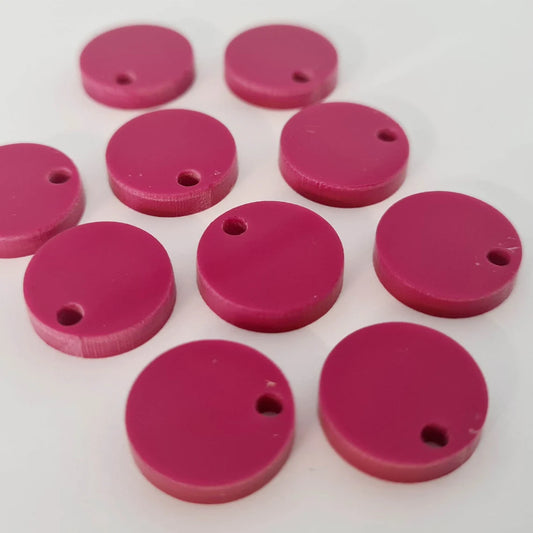 14mm MAGENTA PINK Acrylic Toppers/Studs