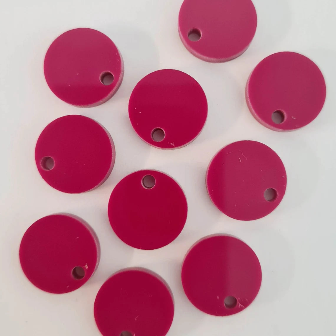 14mm MAGENTA PINK Acrylic Toppers/Studs