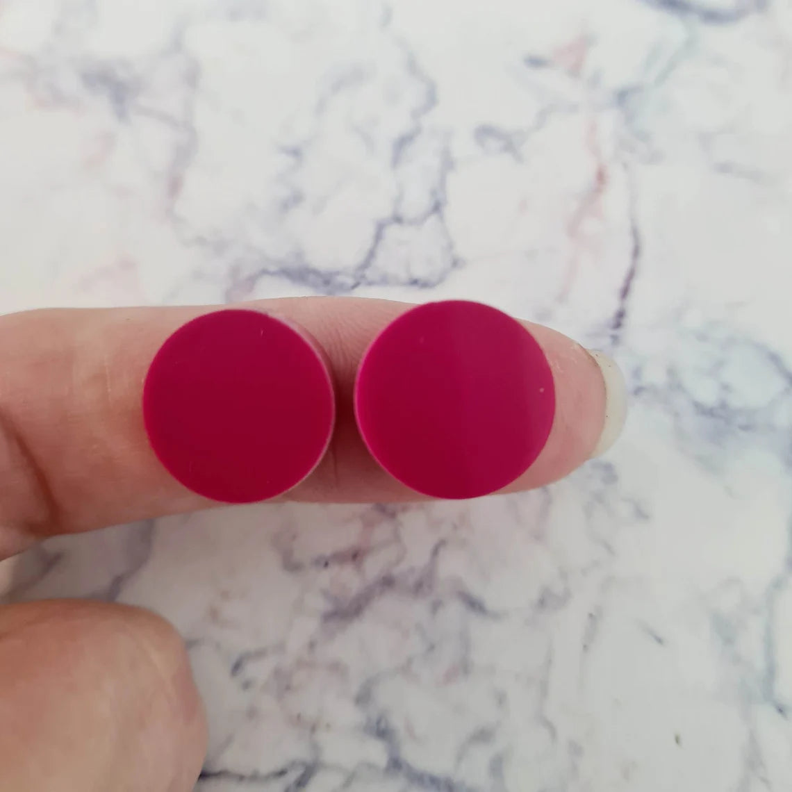 14mm MAGENTA PINK Acrylic Toppers/Studs